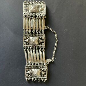 Silver-Tone Mexican Motif Bracelet